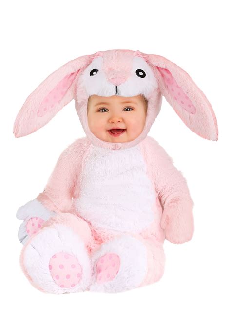 Fluffy Pink Bunny Costume for Babies