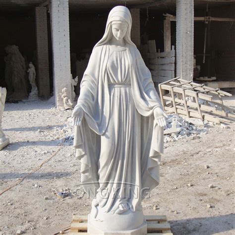 Large Marble Standing Famous Our Lady of Divine Providence Statue