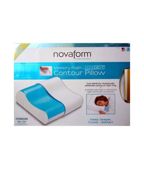 Novaform Memory Foam Contour Pillow With Cool Gel Hd Technology - Buy Novaform Memory Foam ...