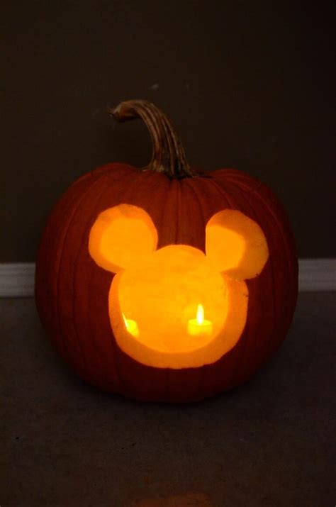 Mickey Mouse Pumpkin Carving Template