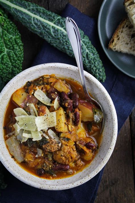 Portuguese Kale and Linguiça Soup - Katie at the Kitchen Door | Pork recipes, Healthy recipes ...