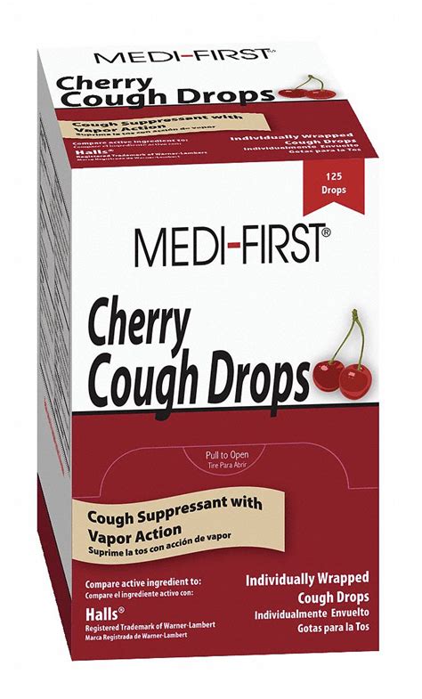 MEDI-FIRST Cough Drops, Lozenge, 125 x 1, Regular Strength, Menthol ...