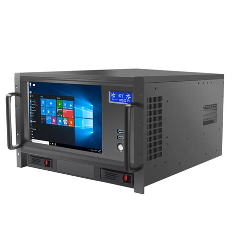 6u server case PC Computer Industrial Rack Mount Server Chassis Case with LCD display 1920*1080 ...