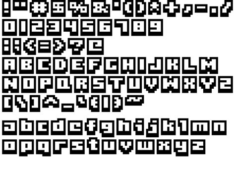 Boxy Bold - TrueType Font | Liberated Pixel Cup