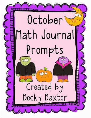 Teaching, Learning, & Loving: October Math Journal Prompt Pictures