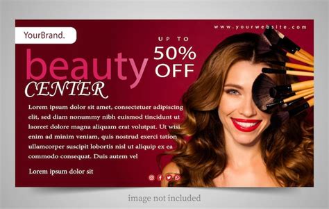 Premium Vector | Beauty salon poster banner template vector ...