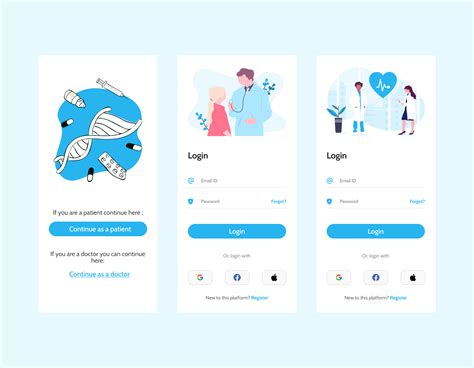 Medical Mobile App UI/UX | Figma