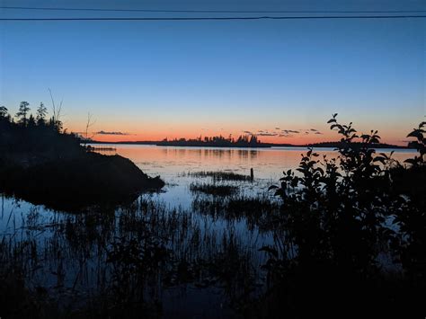 Sunset at White Lake, Manitoba. : pics