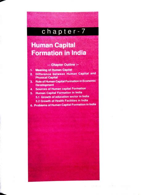 Human Capital Formation in India (Economics) | PDF | Cost Of Living | Human Capital