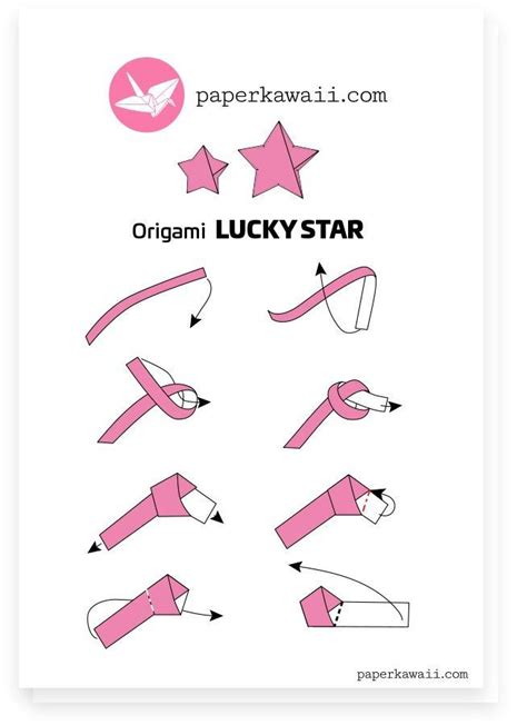 Origami Lucky Stars Tutorial Easy & Fun! Paper Kawaii | Origami lucky star, Origami easy ...