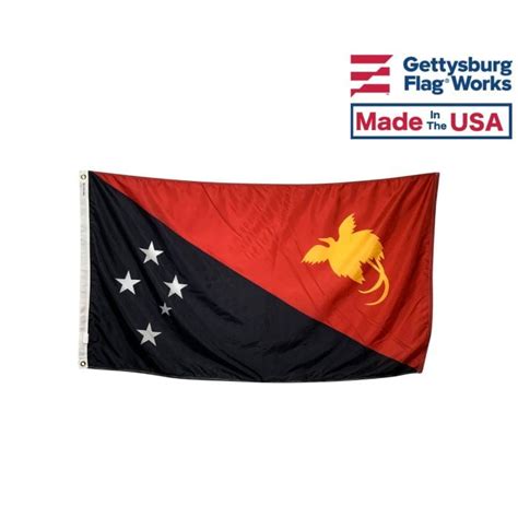 Papua New Guinea Flag - Papua New Guinea Flags - Australia & Oceania Flags