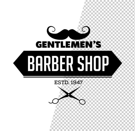 Free Vintage Barber Shop Logo Templates (PSD) Graphic Design Junction