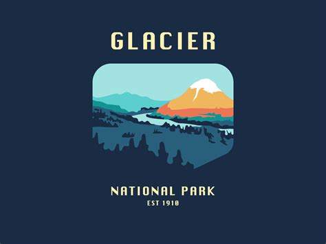 Glacier National Park Logo by Noah Langworthy on Dribbble