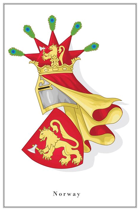 Coat of arms of Norway - clean version by Regicollis on DeviantArt