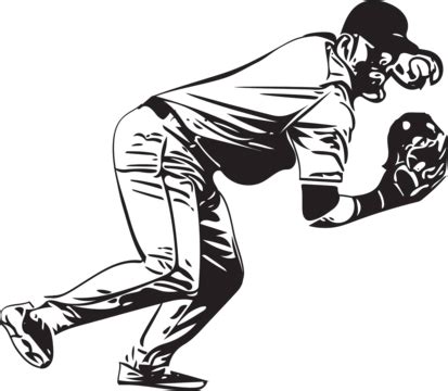 Illustration Of Baseball Player Playing Sports Equipment Sketch Playing ...