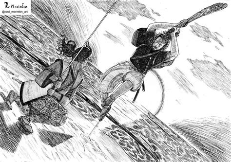 Miyamoto Musashi vs Sasaki Kojiro by LordMorinfon on DeviantArt