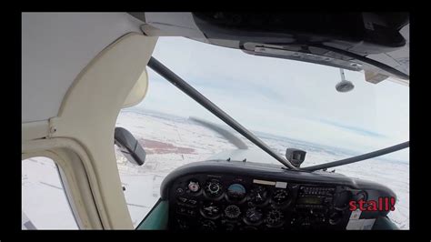 Cessna 172 stall - clean configuration - pilot's view - Full HD - YouTube