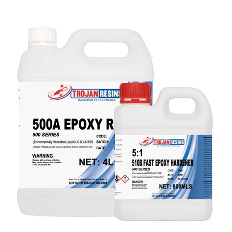 500 SERIES Epoxy Laminating Resin -Fast Cure KIT – Trojan Fibreglass Online