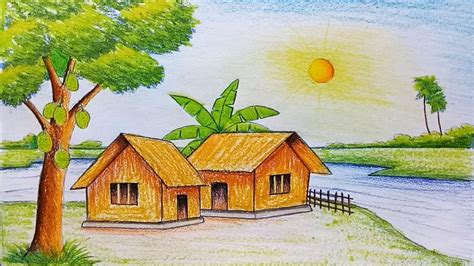 Easy Scenery Drawing at GetDrawings | Free download