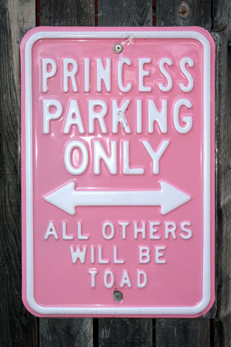 Princess sign #Garagentor lustig | Princess parking, Princess sign ...