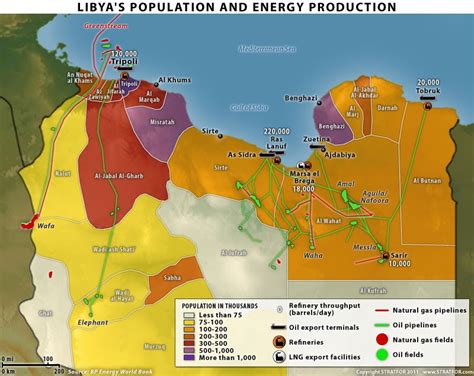 arthur zbygniew: libya oil and gas fields, pipelines, population maps