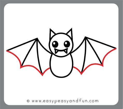 How to Draw a Bat - Step by Step Bat Drawing Tutorial - Easy Peasy and Fun