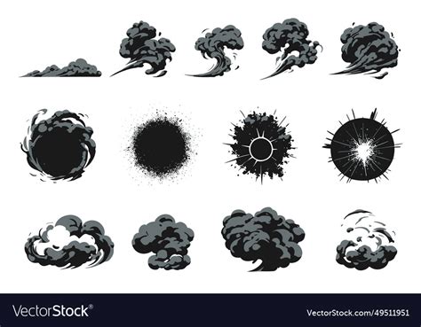 Explosion burst fire effect of exploded dynamite Vector Image