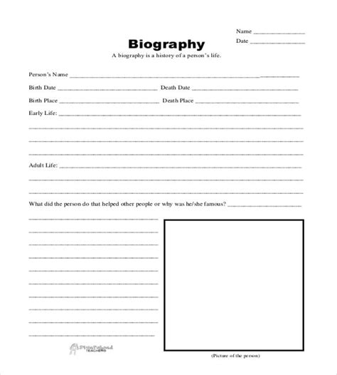 25+ Biography Templates - DOC, PDF, Excel | Free & Premium Templates