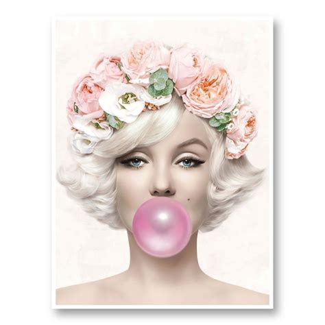 Marilyn Monroe Bubble Gum Art Print