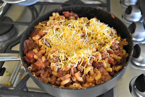 Chili Macaroni Casserole - Mess for Less