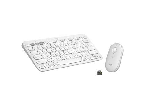 Logitech Pebble 2 Combo Wireless Keyboard and Mouse - USB Type A ...