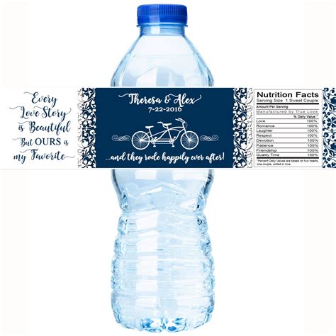 Wedding Water Bottle Labels Personalized Water Bottle Labels