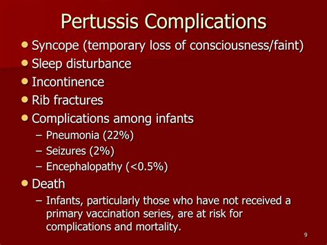 PPT - Pertussis (Whooping Cough or Hundred Day Cough) PowerPoint Presentation - ID:9439881