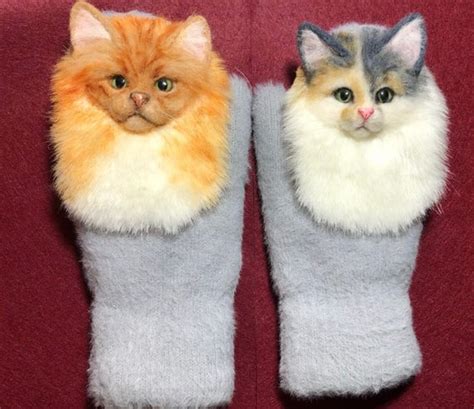 CAT MITTENS From PHOTO Cat Portraits Mittens Gloves for - Etsy