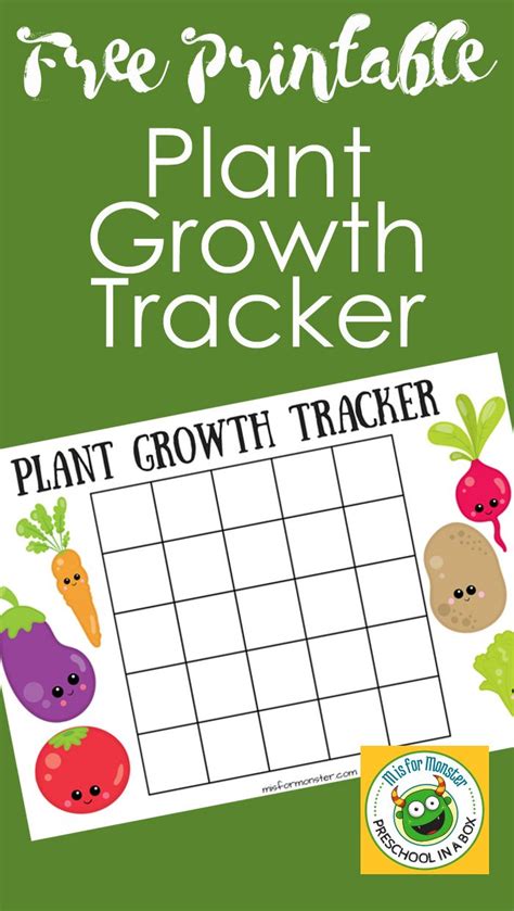 Free Printable Plant Growth Chart For Kids