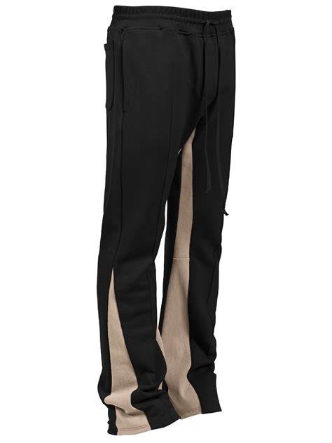 Flare Pintuck Sweatpants - Black – Reputation Studios