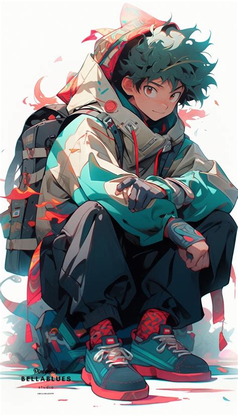 Izuku Midoriya: One for All's Successor in Stunning Fanart | Anime character design, Cute anime ...