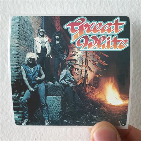 Great White On Your Knees The First Lp Album Cover Sticker