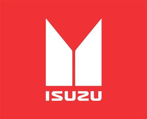 Isuzu Brand Logo Car Symbol With Name White Design Japan Automobile ...