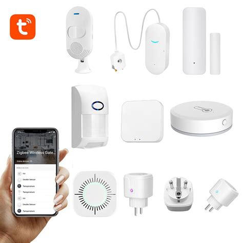 Tuya smart home device home security set wifi smart plug door sensor water leak sensor humman ...