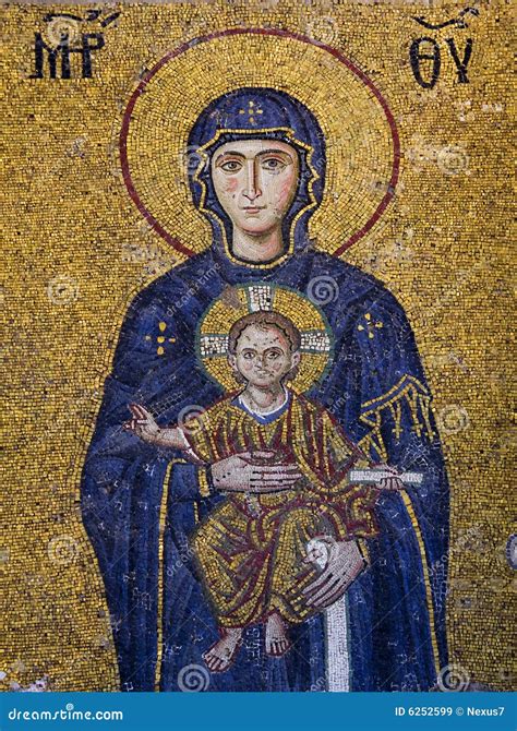 Virgin Mary and the child stock image. Image of constantinople - 6252599