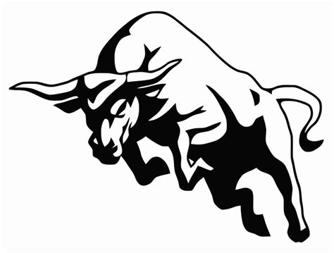 The Rock Bull Logo Wallpaper Hd Kamos Hd O - Bull Black And White ...