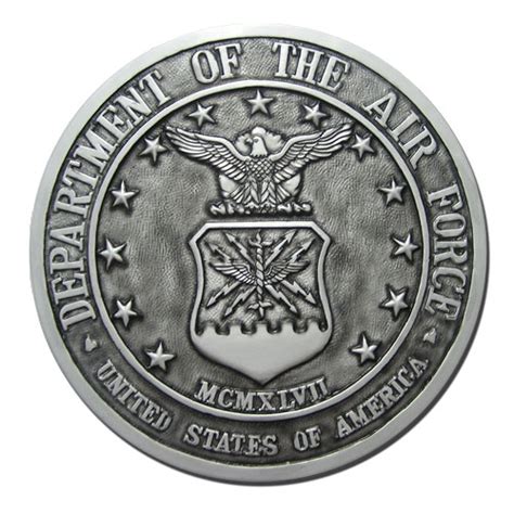 USAF Antique Silver Seal wooden plaques & podium logos