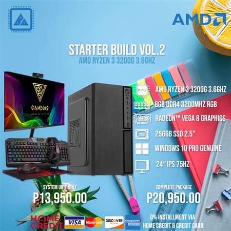 AMD RYZEN 3 3200G STARTER BUILD V.2 – BlueArm Computer Store