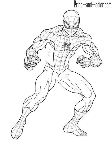 Spider Man coloring pages | Print and Color.com