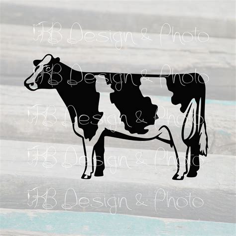 Dairy Cow Vector/Raster SVG PNG JPG | Etsy