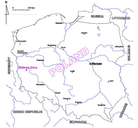 Location of Zielona Góra | Download Scientific Diagram