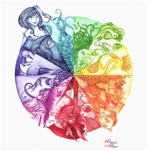 color wheel + mythos = ♥ | Color wheel art, Color wheel art projects, Color wheel projects