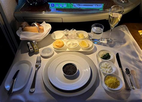 Emirates First Class Gets More Caviar || Traveling in Emirates first ...