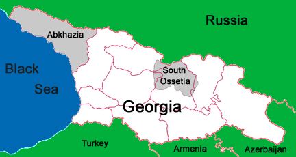 Ossetia Georgia Map